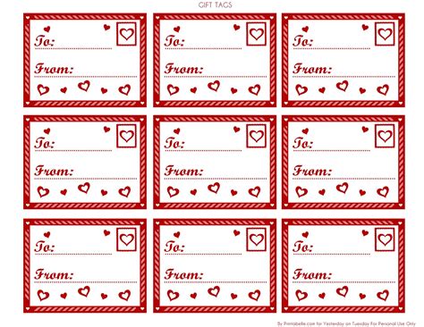 valentine gift tags valentines gift tags gift tags printable