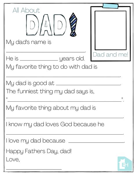 dad  printable empowered homes
