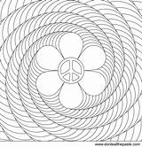 Coloring Pages Printable Flower Spiral Optical Illusion Cool Power Illusions Designs Patterns Color Pattern Mirror Print Clipart Peace Paste Eat sketch template