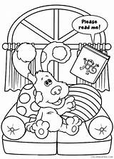 Blues Clues Coloring4free Coloring Printable Pages Sleep Film Want Tv Related sketch template