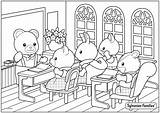 Critters Coloriage Calico Sylvanian Imprimer Professeur Ours Families Cuddle Maternelle Getcolorings Clockwise Teaches Ava Students Sylvania Hopscotch Sylvanianfamilies Danieguto Primanyc sketch template