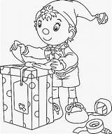 Noddy Colouring Elves Xmas Paining Xcolorings sketch template