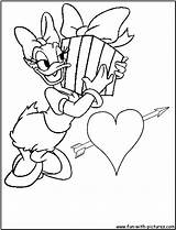 Daisy Coloring Valentine Fun Pages sketch template