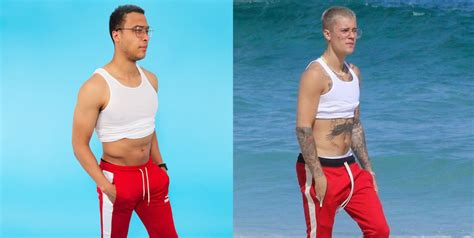 Watch These Clueless Guys Try On Justin Bieber S Famous Crop Top Look