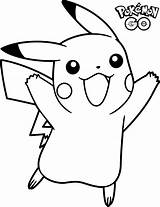 Coloring Pokemon Go Pages Pikachu Kids sketch template