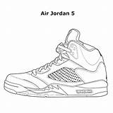 Jordans sketch template