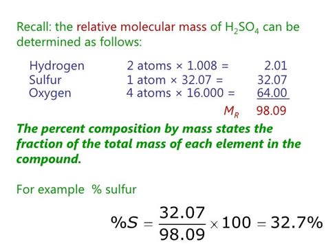 Calculate The Molar Mass Of H2so4 Calculate The Molar Mass Of