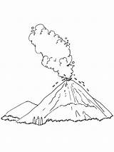 Volcanic Eruption sketch template