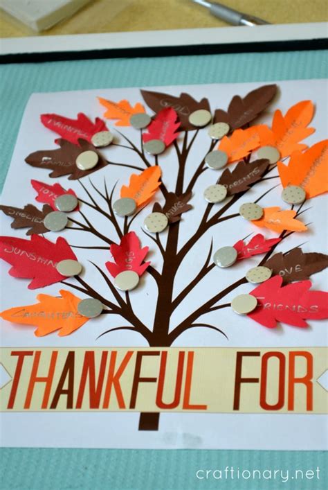 thankful tree printable craftionary