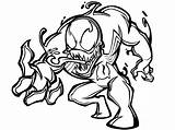 Coloring Pages Carnage Venom Anti Popular sketch template
