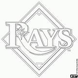 Coloring Pages Rays Tampa Bay Logo Baseball Choose Board Mlb Printable Teams Sports sketch template