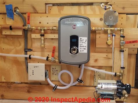 rheem tankless electric water heater leak repair point   water