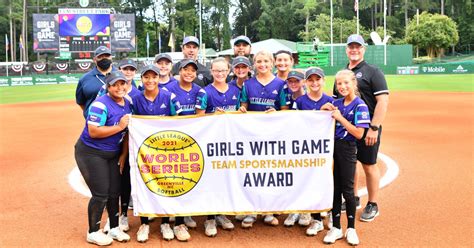robinson texas little league earns inaugural girls with game team