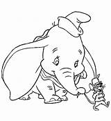 Dumbo Pages Coloring Disney Dombo Mouse Timothy His Pal Sprookjes Cutter Shark Cookie Template sketch template