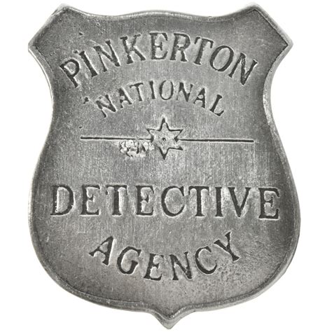 pinkerton national detective agency badge