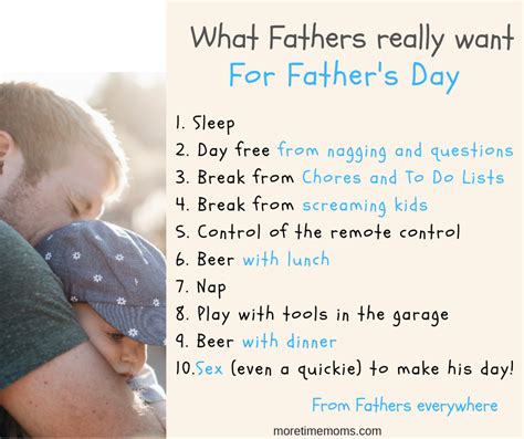 what dads really want for fathers day and free printables more time moms