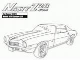 Camaro Coloring Pages Car Ss Chevy Muscle Chevrolet 1969 Cars Classic Drawing Z28 Book Truck Drawings Printable Lowrider American Letscolorit sketch template