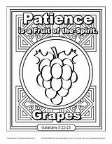 Patience Fruits Sundayschoolzone Galatians Lessons Scripture sketch template