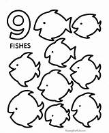 Coloring Pages Number Preschool Printables Counting Printable Activity Numbers Worksheets Objects Learning Kids Printouts Nine Sheets Color Count Preschoolers Sheet sketch template