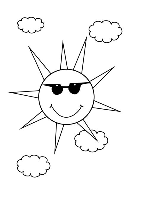 coloring pages sun sun coloring pages   print sun