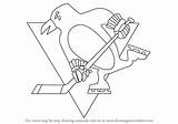 Penguins Pittsburgh Logo Coloring Draw Step Drawing Nhl Pages Logos Color Template Panthers Tutorials Printable Getcolorings Learn Logodix Sketch Getdrawings sketch template