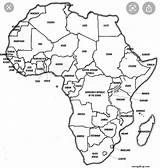 Afrika Blank Landkarte Africanas Negras Moldes sketch template