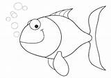 Fish Coloring Small sketch template