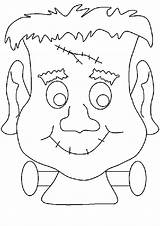 Halloween Coloring Pages Monster Printable Template sketch template