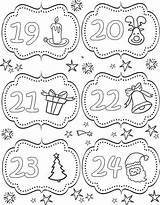 Avvento Dicembre Natale Advent Ricamo Calendari Dellavvento Kalender Kleuren Infanzia Getdrawings Calendrier Avent Kerstkleurplaten Adulti sketch template