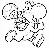 Yoshi Coloring Pages Print Printable sketch template