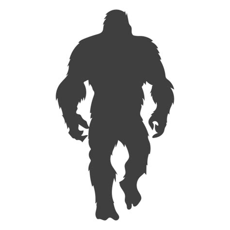 hairy sasquatch bigfoot black png and svg design for t shirts