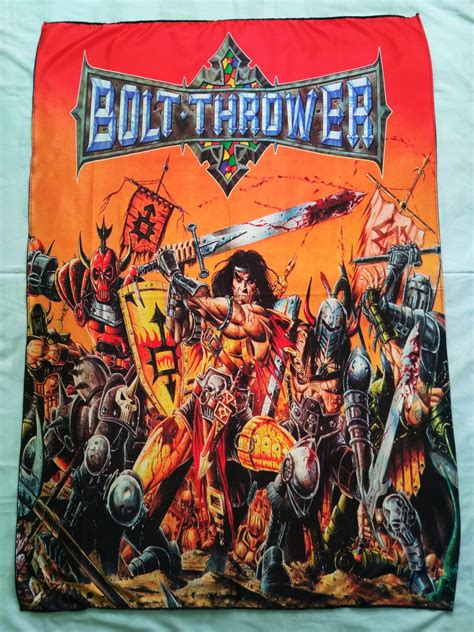bolt thrower war master flag heavy death metal cloth poster