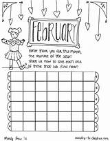 February Calendar Coloring Color Children Ministry Pdf Easy Print Advanced Users Edit Jpeg sketch template