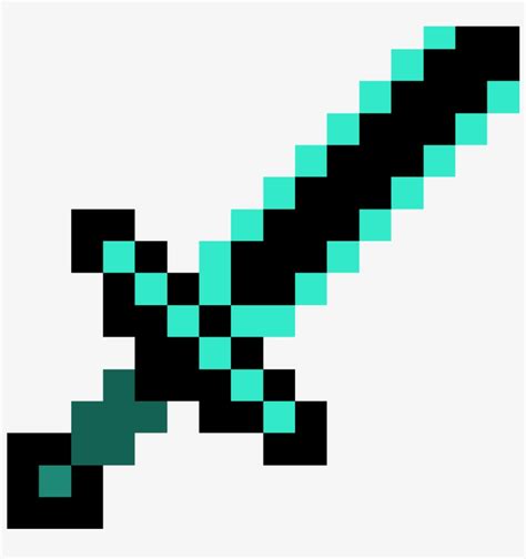 sword diamond minecraft sword colouring pages  png