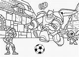 Coloring Big Hero Baymax Pages Printable Color Easy Hiro Soccer Playing Football Kids Disney Drawing Cartoon Printables Getcolorings Forest Plant sketch template
