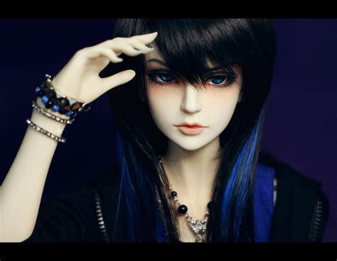 doll emo blue hair long wallpaper   wallpaperup