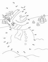 Christmas Connect Dot Dots Kids Pages Coloring Snowman Printable Game Worksheets Games Xmas Winter Printables Numbers Hellokids Abc Print Worksheet sketch template