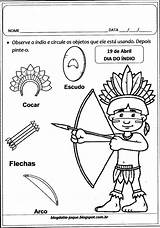 Colorir Indios Arco Flecha Atividade Desenhos índio Indio Infantis sketch template