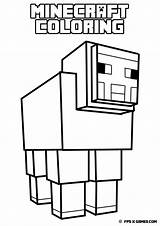 Coloring Minecraft sketch template