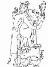 Despicable Minions Coloring Pages Printable Minion Agnes Animation Moi Moche Et Movies Drawing Méchant Getdrawings Film Popular sketch template