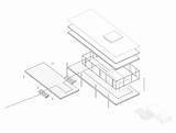 Farnsworth House Behance Casa La sketch template