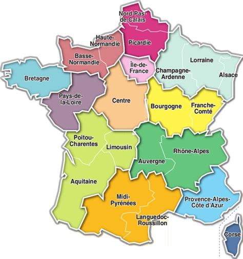 frankrijk op kaart van europa