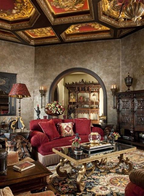 French Formal Living Room Design Old World Decorating