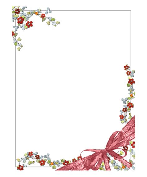 paper borders printables  printable vintage flower stationery