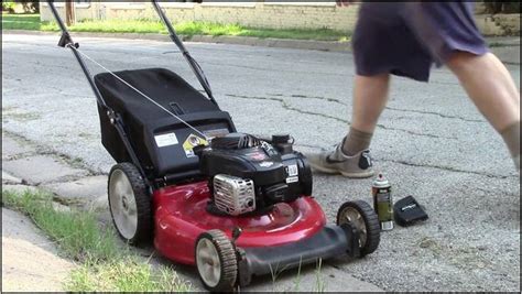 briggs  stratton lawn mower  series wont start home improvement
