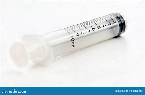 disposable syringe ml  needle stock image image