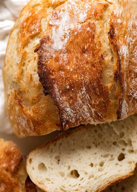 worlds easiest yeast bread recipe artisan  knead crusty bread recipetin eats