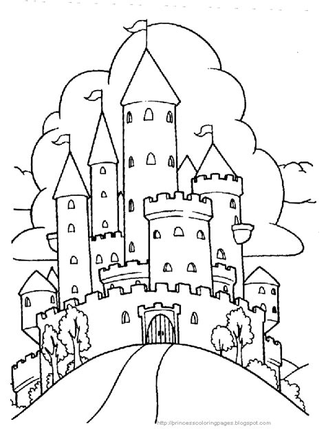 princess coloring pages princess coloring pages castle coloring page