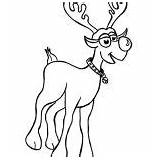 Rudolph Coloring Clarice Playing Reindeer Nosed Kids Red sketch template
