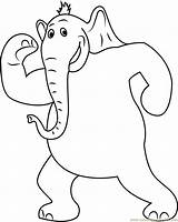 Horton Coloring Pages Elephant Showing Body Getdrawings Kids sketch template